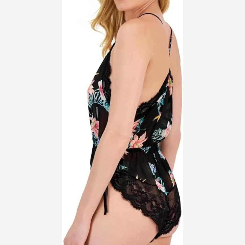 NEW I.N.C INTERNACIONAL CONCEPS FLORAL BODYSUIT SIZE S